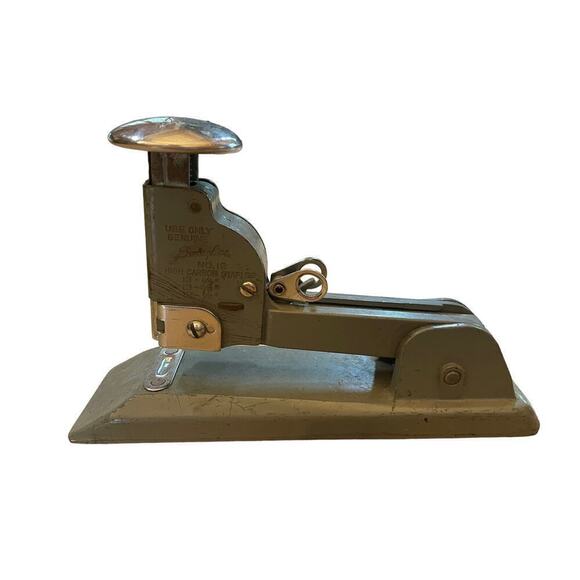 Vintage Swingline No. 13 Desk Stapler Heavy Duty Metal Retro Office Decor.Silver - Picture 1 of 4